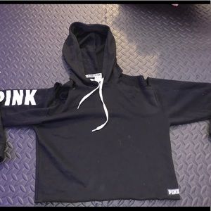 Victoria Secret (pink) Cropped Hoodie